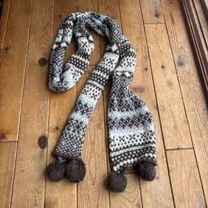 Old Navy Knit Scarf with Pom Pom Details